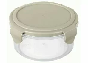 959066 - Контейнер гермет для СВЧ SMART LOC 0,55л круглый св серый 431160730 Phibo/Бытпласт (аналог 848789) (1)