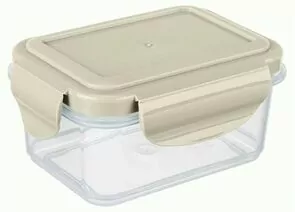 959074 - Контейнер гермет для СВЧ SMART LOC 0,5л прямоуг св серый 431129030 Phibo/Бытпласт (аналог 848792) (1)