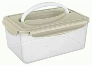 959095 - Контейнер гермет для СВЧ SMART LOC 2,5л прямоуг с ручк св сер 431182030 Phibo/Бытпласт аналог 848793 (1)