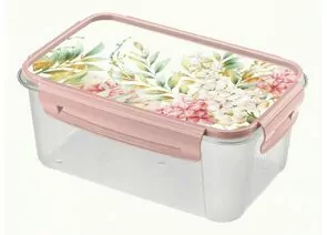 959100 - Контейнер д/продуктов LOCK&OK с декором 1,1л микс 433154518 Phibo/Бытпласт (1)