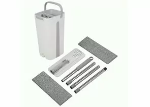 959419 - Швабра с ведром Helper(скл120см,мех отжима,2 нас 12*33см/9л,2отс,слив),109965/ Рыжий кот (1)