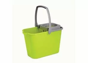 960162 - Ведро хозяйственное 10л,прямоуг,отжим МОП,носик для слива,салатовый,MPG961536/ (1)