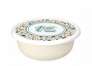 960223 - Миска (салатник) с крышкой Modena 2,1л Терраццо св беж 223133925/01 Homver (1)