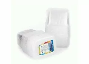 950919 - Контейнер однораз. с крышкой 250 мл 108х82х46мм 10шт/уп (цена за уп.) прозр. ПП, 117969 Мистерия (1)