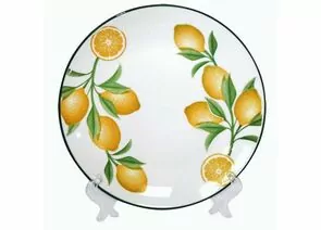 953088 - Тарелка десертная Лимоны 20см фарфор (кратность 12шт!!!) МФК MFK20540 (1)