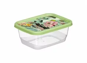 960205 - Емкость д/хранения продуктов Asti 0,5л прямоуг Botanica зеленый 222132018/08 Homver (1)