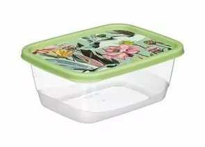 960206 - Емкость д/хранения продуктов Asti 0,85л прямоуг Botanica зеленый 222132118/08 Homver (1)