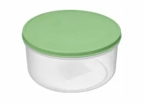 960210 - Емкость д/хранения продуктов Verona 0,5л круг гибкая крышка Botanica зеленый 222134518/08 Homver (1)