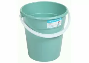 960881 - Ведро пищевое 10 л,круглое,мерная шкала,ударопрочное,(темп -70°/+70°),Евро микс цветов,УП-7522/ Ради (1)