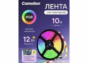 963288 - Camelion компл б/п 24W + Лента св/д 10м + пульт 180LED 18Led/m датч.звука IP20 RGB инт 5050 DSL-005 (1)