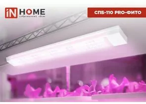 964306 - ASD/InHome св-к св/д линейн для растен 25W 37.5мкм/с полн.сп/роз  600x65x25 СПБ-110 PRO-ФИТО 4987 (1)