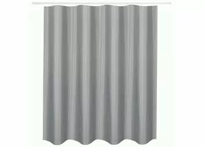 964970 - Штора для ванной комнаты полиэстер 180*180см,12колец,серый,водоотталк  покрыт,311979/ Рыжий кот (1)