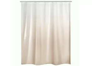 964974 - Штора для ванной комнаты полиэстер 180*180см,12колец,бело-беж,водоотталк  покрыт,311983/ Рыжий кот (1)