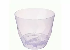 965168 - Горшок для орхидей 1,3л,d=14,5см,поддон,Laurel прозрачно-сиреневый,221615041/01/ Homver (1)