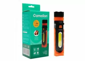 966500 - Camelion фонарь ручной E1443 (3xR03 не в/к) LED+COB 2W(120lm) 6500K 2реж. до 150м, подст/магн, пласт (1)