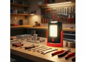 966501 - Camelion фонарь ручной E1442 (3xR03 не в/к) 3LED+20SMD 3W(140lm) 6500K 2реж. подст, пластик (1)