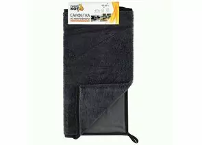 1007739 - Салфетка из микрофибры 40*60см,500гр/м2,СУПЕРВПИТЫВАЮЩ.,2-ух стор.,109830/ Рыжий кот (1)