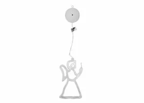 958563 - Camelion LGB-010 фигура новогод. св/д ангел 3ААА(не в/к) 10LED подвес. присос. IP20, 16144 (1)