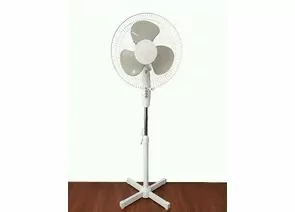 960619 - Вентилятор напольный Ditter серебро 40Вт, 3скор, d=43см, h=125см, поворот 2шт/кор, цена за шт (1)