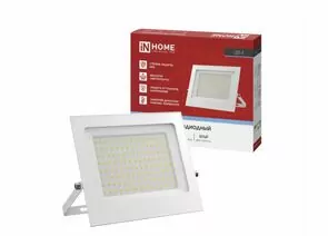 965850 - ASD/InHome прожектор св/д СДО-7 100W(9000lm) 6500K 6K 225x184x24 алюминий/белый IP65 4307 (1)