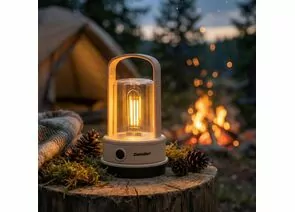 966059 - Camelion фонарь кемпинговый LED56325B (акк.3.7V) 3W(200lm) 4 реж, филамент, пластик, USB (1)