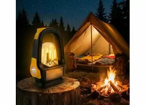 966502 - Camelion фонарь кемпинговый LED56325 (акк.3.7V) 4COB+XTE+10SMD до 50м, солн.батарея, USB (1)