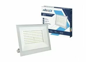 970351 - ASD/NEOX прожектор св/д  ДДО-8 100W(10000lm) 6500K 6K 231x205x25 алюминий/белый IP65 2г. 6677 (1)