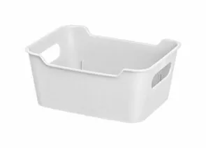 971473 - Корзина-лоток для хранения 1,5л, 19*14*8 см,Mango белый,223300129/01/ Homver (1)