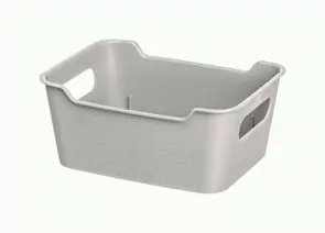 971474 - Корзина-лоток для хранения 1,5л, 19*14*8 см,Mango светло-серый,223300121/04/ Homver (1)