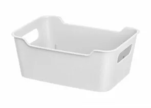 971475 - Корзина-лоток для хранения 2,4л, 23*16*9 см,Mango белый,223300229/01/ Homver (1)