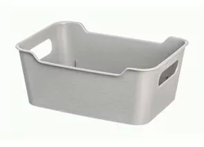 971476 - Корзина-лоток для хранения 2,4л, 23*16*9 см,Mango светло-серый,223300221/04/ Homver (1)
