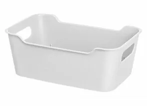 971477 - Корзина-лоток для хранения 4,1л, 29*18*10,5см,Mango белый,223300329/01/ Homver (1)