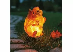 986301 - Uniel св-к на солн.батарее Белка-1 1LED h=40см пластик/полирез USL-S-835/PM410 SQUIRREL-1 (1)