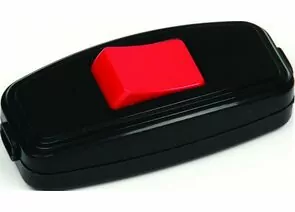 576196 - HOROZ переключатель (выкл.) бра 6А 250В (АБС-пластик+PC, красно-черный) 300-003-708 (1)