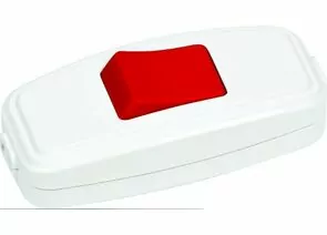 576197 - HOROZ переключатель (выкл.) бра 6А 250В (АБС-пластик+PC, красно-белый) 300-002-708 (1)