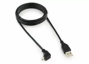 607017 - Кабель USB(A)шт.- microUSBшт. 1.8 м Cablexpert, AM/microBM 5P,угловой,экран,черн. CCP-mUSB2-AMBM90-6 (1)