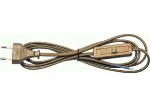 621073 - Feron сет. удл.-шнур для бра выкл. 1.9м золото 230V KF-HK-1 23051 (1)
