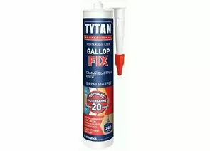 758523 - Tytan (Титан) Professional клей монтажный Gallop Fix белый 290мл, арт.63007 (1)