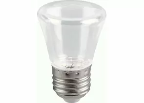694378 - Feron Лампа колокольчик C45 E27 1W(80lm) 2700K 2K тепл.бел. прозрач. д/Белт Лайт 70x45, LB-372 25909 (1)