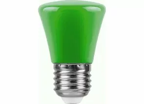 694382 - Feron Лампа св/д колокольчик C45 E27 1W зеленая матовая Белт Лайт 70x45, LB-372 25912 (1)