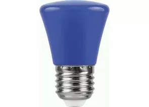 694384 - Feron Лампа св/д колокольчик C45 E27 1W синяя матовая Белт Лайт 70x45, LB-372 25913 (1)