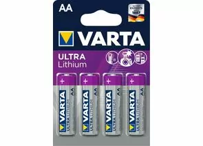 296923 - Элемент питания Varta 6106.301.404 Ultra Lithium FR6/316 BL4 (1)