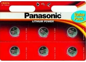 317766 - Элемент питания Panasonic CR2016 BL6 (1)