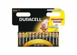 327073 - Элемент питания Duracell Basic LR03/286/AAA BL12 (1)