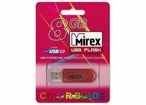 329054 - Флэш-диск USB 8Gb Mirex ELF RED (ecopack) (1)