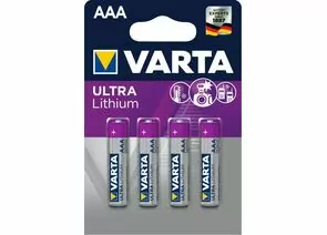 330702 - Элемент питания Varta 6103.301.404 Ultra Lithium FR03/286 BL4 (1)