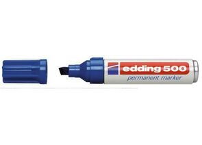50799 - Маркер перманент EDDING E-500/3 скошеный наконечник синий 2-7мм Гер 57820 (1)