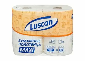 701148 - Полотенца бумажные LUSCAN Maxi 2-сл.,с тиснением, 2рул./уп. 880887 (1)