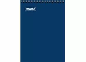 701793 - Блокнот на спирали А7 60л. Attache, синий, блок 60г, обложка 215г 650136 (1)