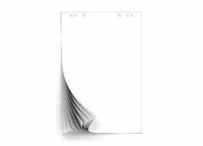 702521 - Бумага для флипчартов Блок бумаги для флипчартов белый 67,5х98 10 лист. 80гр. 445519 (1)